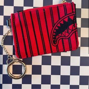 Sprayground Red Striped Wallet